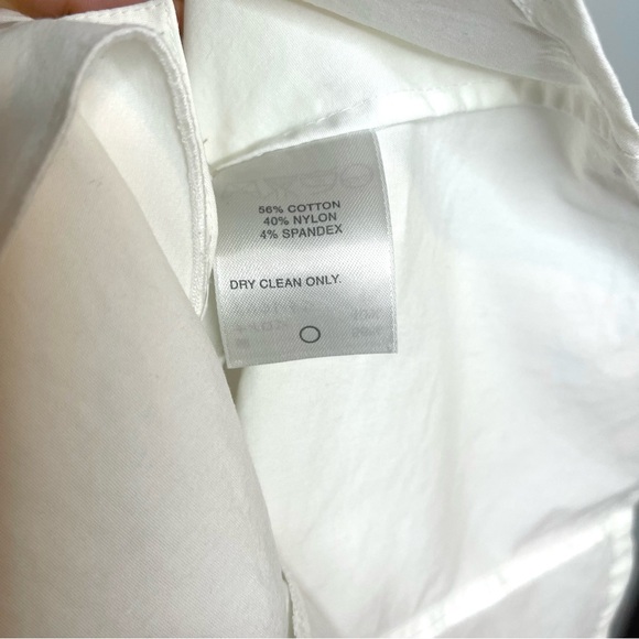 Classiques Entier White Ruffled Sleeveless Quiet Luxury Y2K Blouse Top - Picture 6 of 6